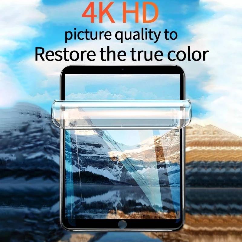 2PCS 21D Hydrogel Film for iPad Pro 11 2021 2020 2018 2 3 4 Air 3 4 9.7 10.2 10.5 2019 mini 1 2 3 4 5 Soft TPU Protective Screen Protector