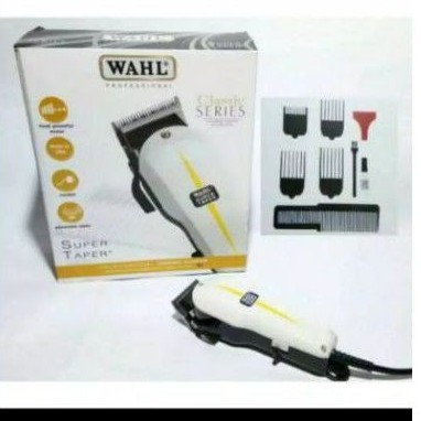 Original Cliper WAHL Super Taper Classic Series ASLI Barbershop, alat potong rambut pangkas