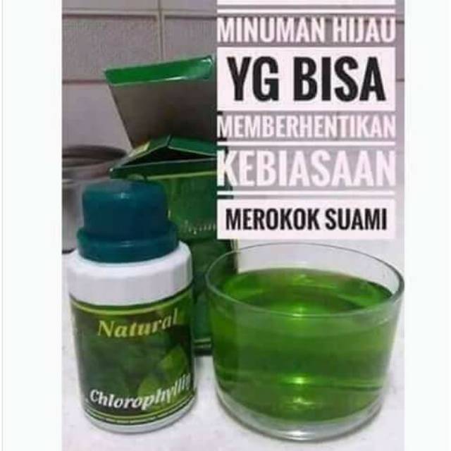 

Chlorophyllin minuman hijau yg bisa mmberhentikan kebiasaan MEROKOK