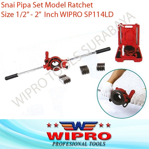 Snai Pipa Set Ratchet Size 1/2" inch - 2" inch WIPRO SP114LD