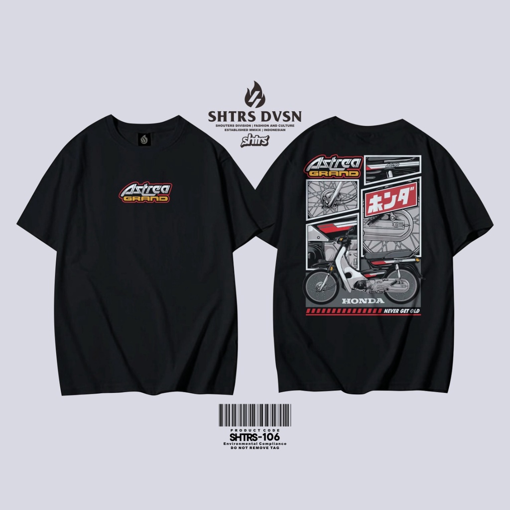 Baju Atasan Kaos Distro Motor Pria Lengan Pendek Terbaru Keren 2022 Astrea Prima Legenda Grand Classic