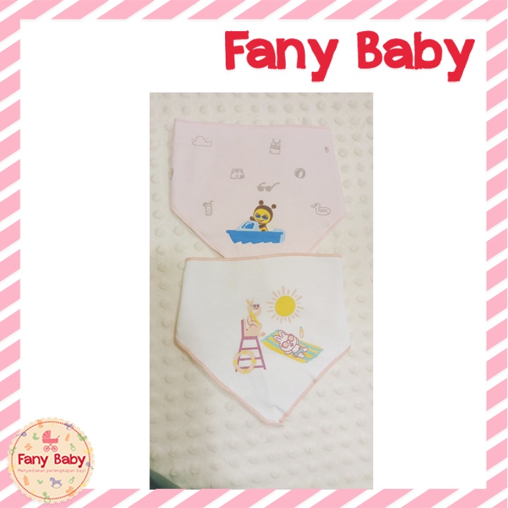 BABYBEE BIB SEGITIGA MOTIF PRINT