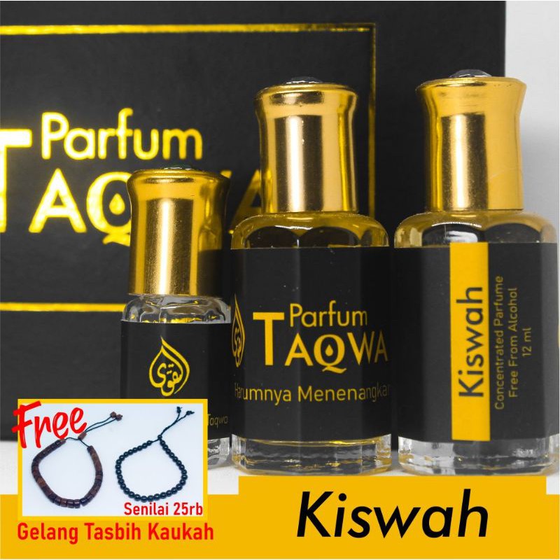 { Beli 1 Gratis 2} Parfum Taqwa Kiswah | Parfum Sholat Kiswah 12ml Non Alcohol