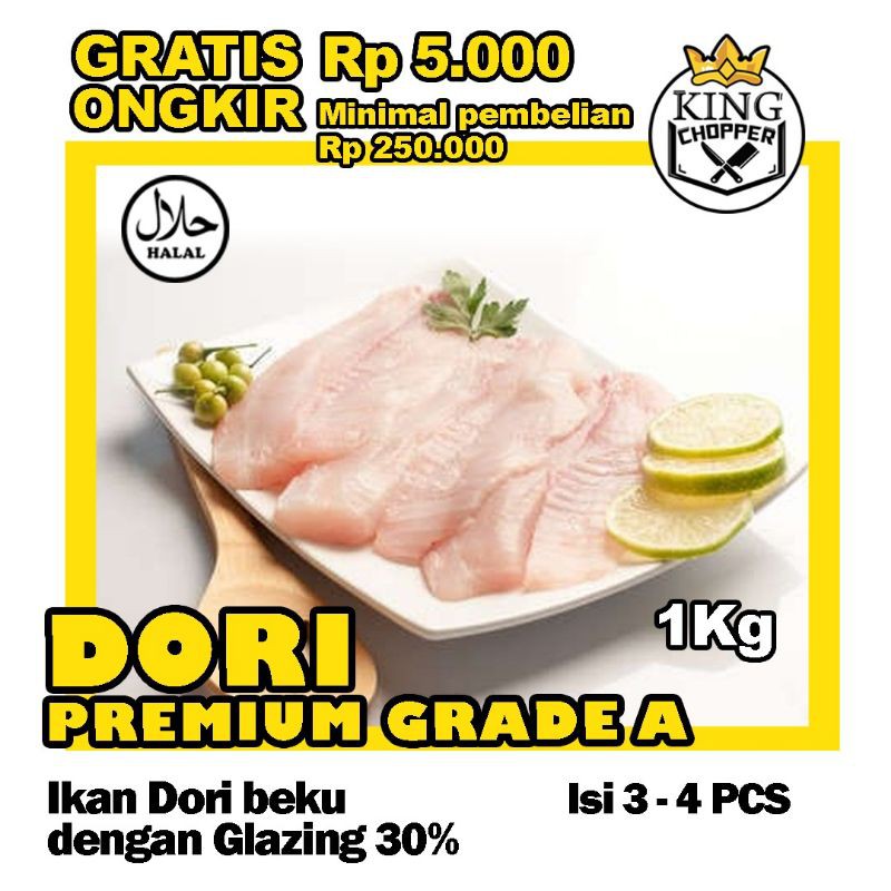 

FILLET IKAN DORI PREMIUM GRADE A 1KG 1 KG FROZEN BEKU SEGAR FRESH PATIN FILLET DORY MURAH SUPER