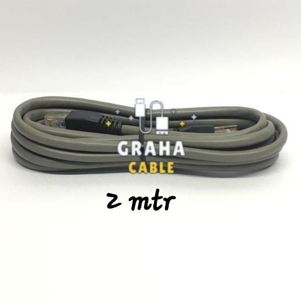 Kabel LAN Cat 5e + Pin RJ45 2Meter