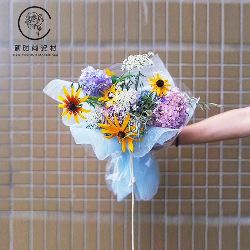 Tissue Paper Flower Wrapping Paper Waterproof // Korean Wrapping Kertas Buket Bunga Perlengkapan Florist Cellophan KB26