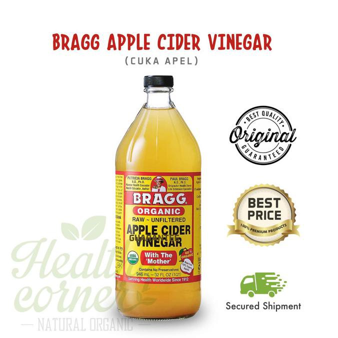 

Bragg Organic Raw Apple Cider Vinegar ACV ( Cuka Apel ) 16 oz / 473 mL TERBARU