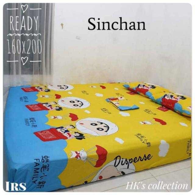 Sprei Sinchan 160x200 (sprei homemade murah)