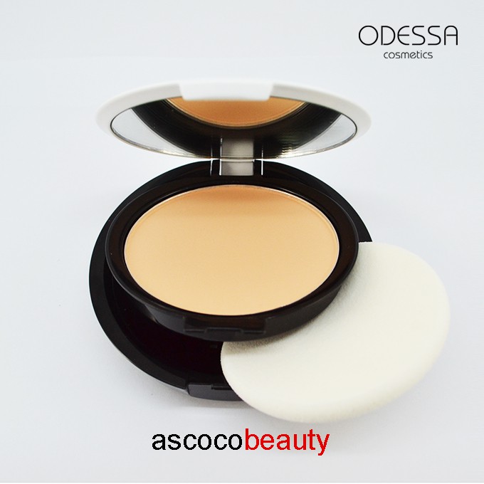 ODESSA [Lightening] Two Way Cake 4-in-1 WHTE TWC White Bedak Padat Foundation ✰ ascocobeauty ✰