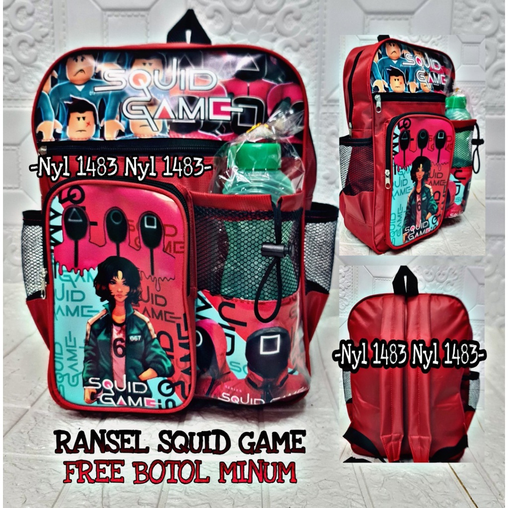 KSO_BAG - Tas Ransel Anak LakiLaki Terbaru 2021 Kekinian Backpack Carakter Squid Game Termurah