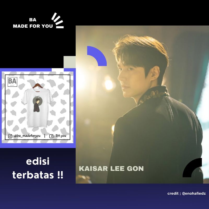 Kaisar Lee Gon // Kaos Lee min ho // Kaos Distro // Kaos Kdrama / Kpop / Theking // Kaos Korea