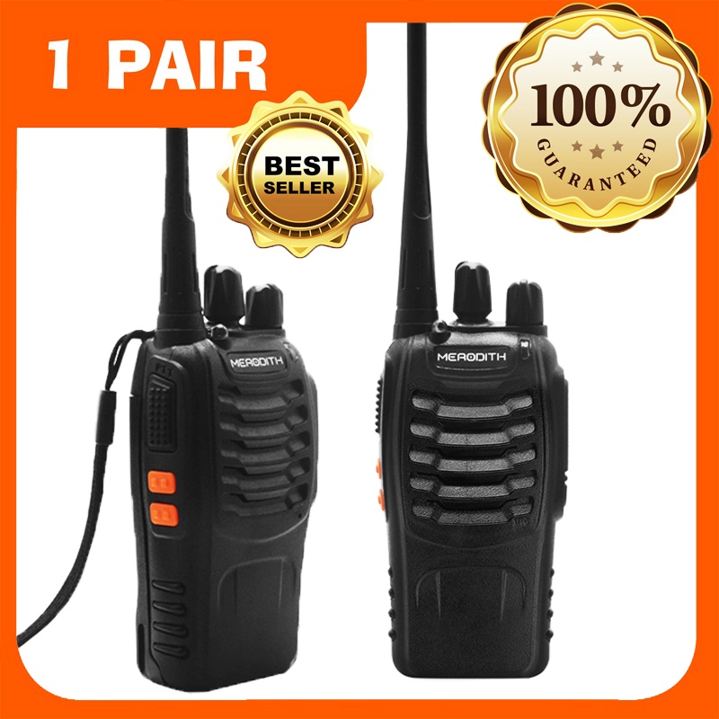 HT Handy Talky  MERODITH-888S Radio Komunikasi Uhf Walky Talky 2 units Walkie talkie