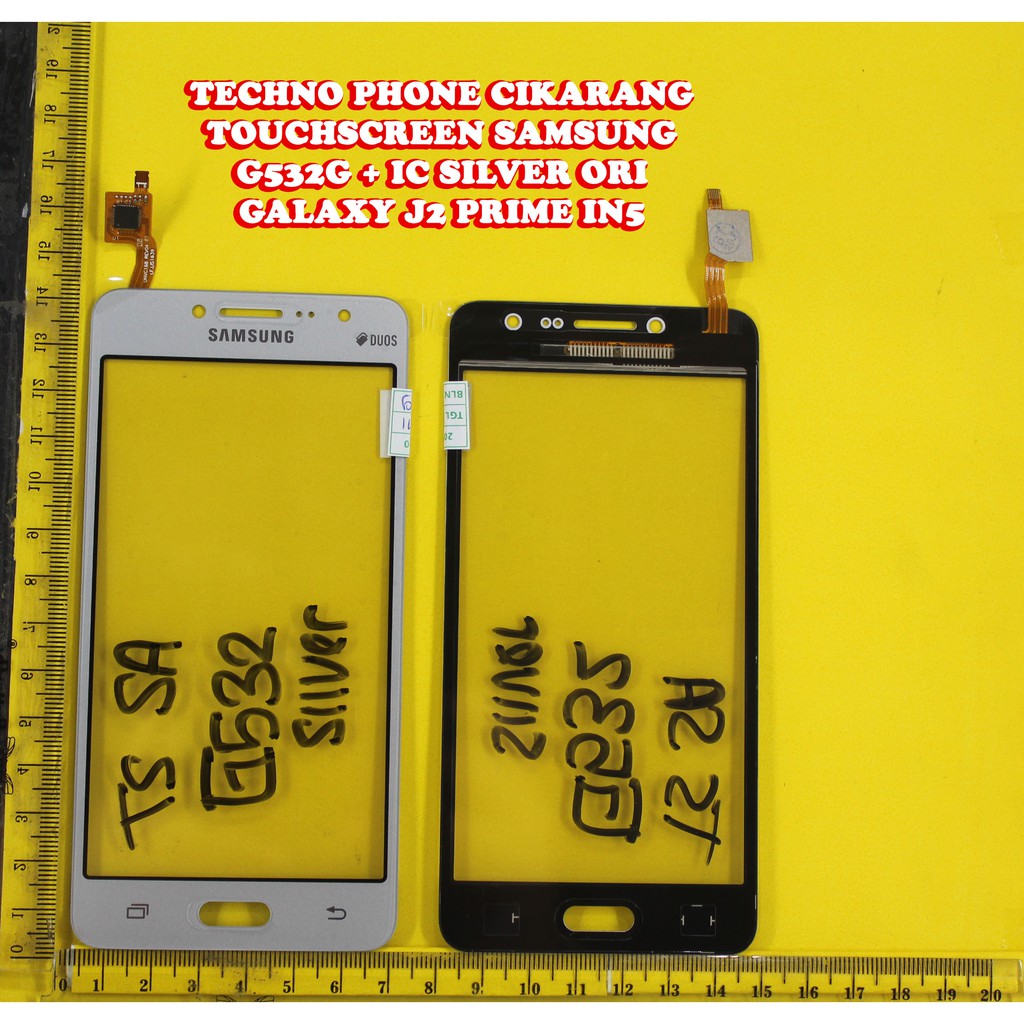 LAYAR SENTUH TOUCHSCREEN TS SAMSUNG G532G + IC SILVER GALAXY J2 PRIME IN5 = J532
