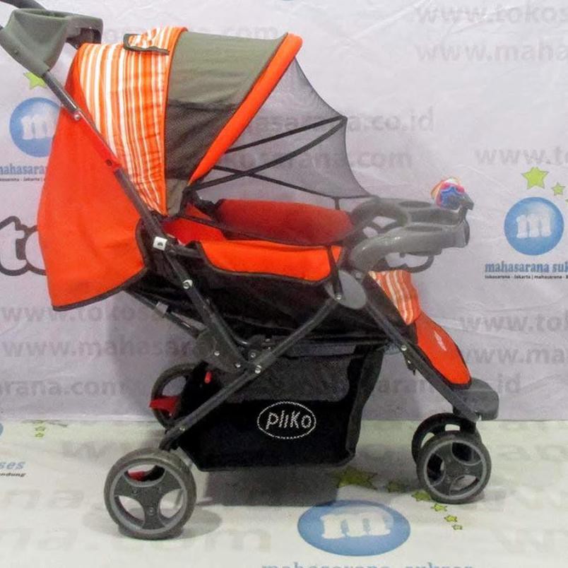 MCT265 Jabodetabek Go-Send Pliko PK338N Boston 3-Wheeler Baby Stroller Kereta Dorong Bayi Roda Tiga