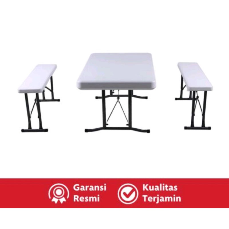 KRISBOW SET MEJA DAN KURSI LIPAT 3 PCS