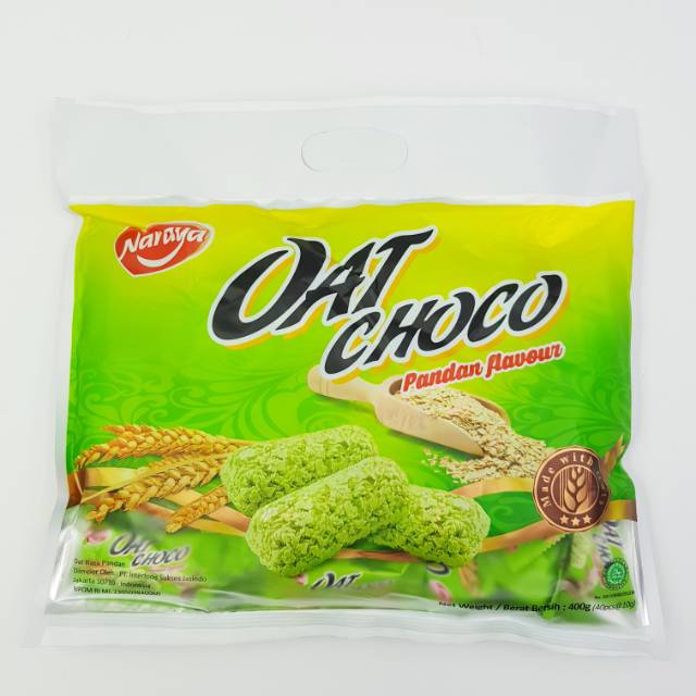 

Naraya Oat Choco Rasa Pandan 400 gram isi 40 pcs