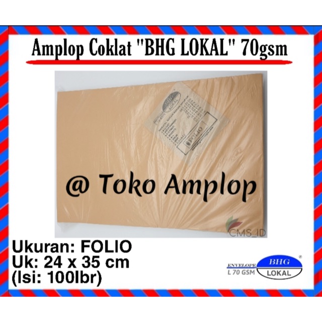 

Amplop Coklat FOLIO ( 24x35Cm )
