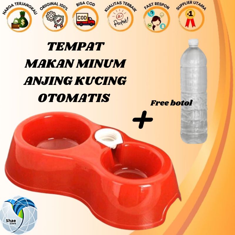 PETBOWL TEMPAT MAKAN KUCING ANJING 2IN1 MANKOK OTOMATIS KUCING ANJING