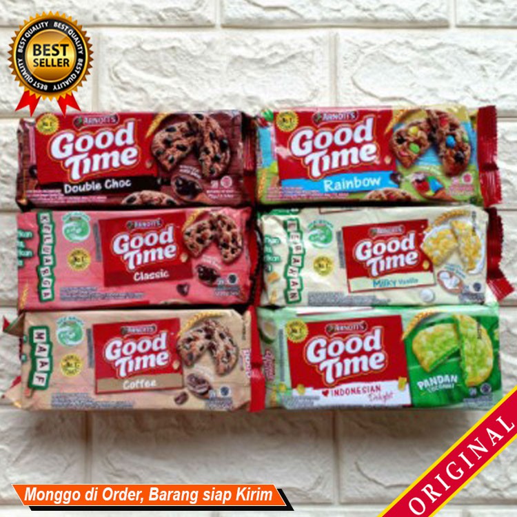 

Jajanan Snack camilan keluarga Sajian bekal menyenangkan GOOD TIME Cookies 72g