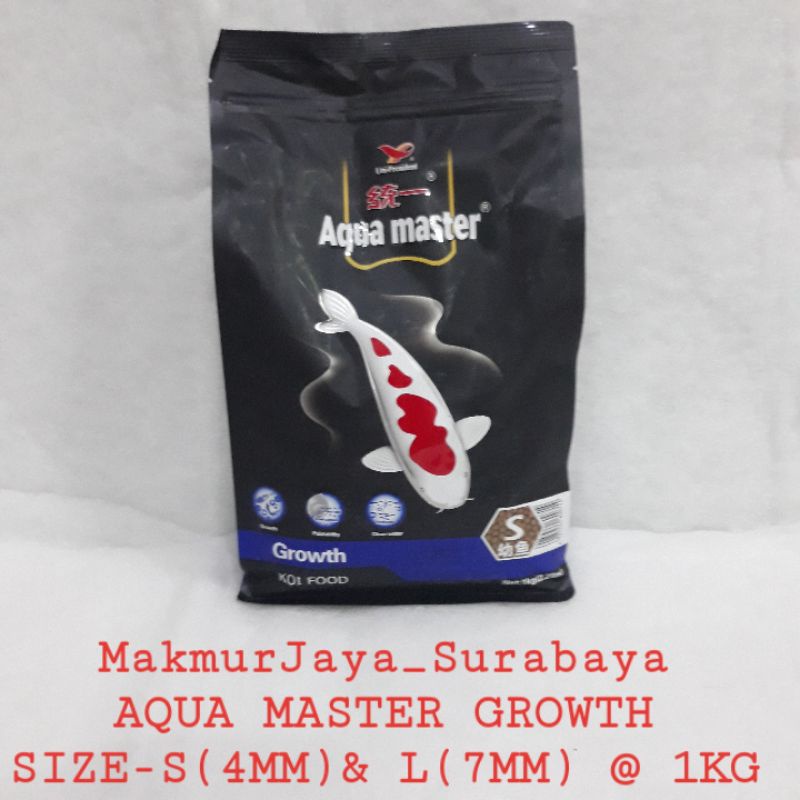 AQUA MASTER KOI FOOD GROWTH Size S(4MM)&amp; L(7MM) 1KG