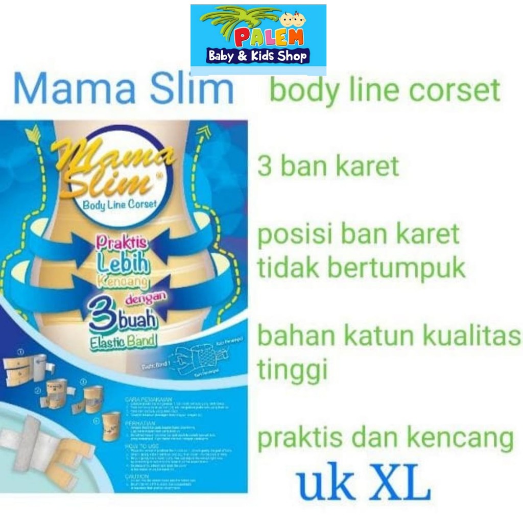 MAMA SLIM BODY LINE CORSET BLUE XL /GURITA IBU SETELAH MELAHIRKAN 118060