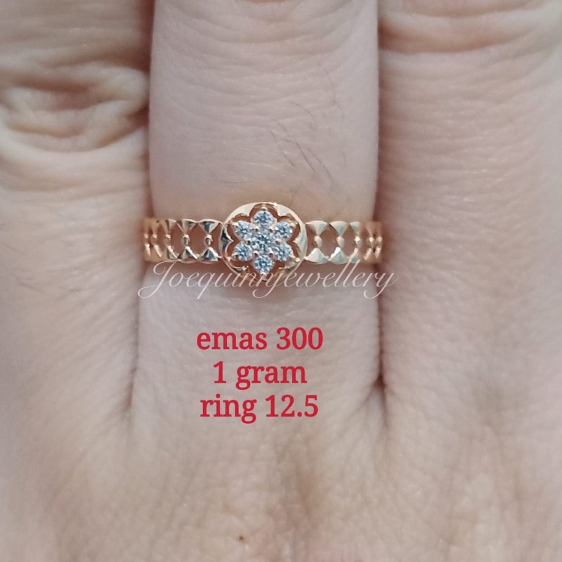 cincin bunga emas 300