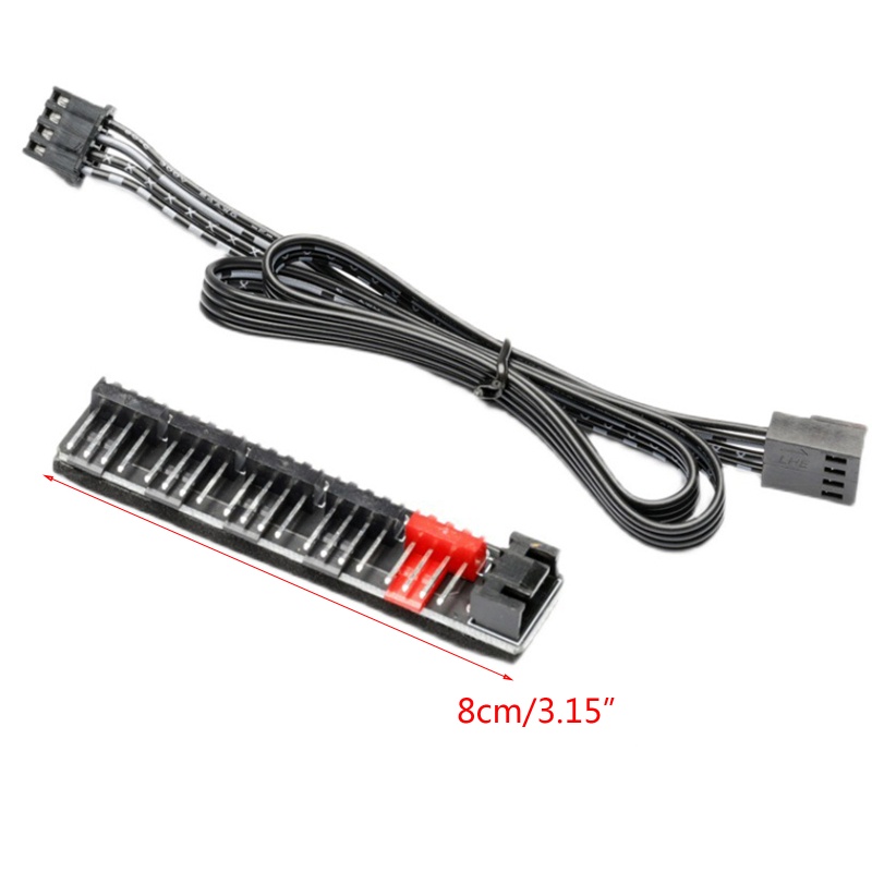 Btsg 4-pin PWM Fan Hub Komputer CPU Cooler PC Chasis Pendingin Kipas Speed Splitter