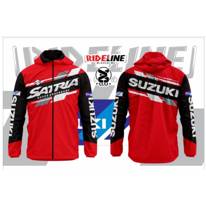 OUTWEAR JAKET HOODIE SUZUKI SATRIA FU SUNMORI TOURING