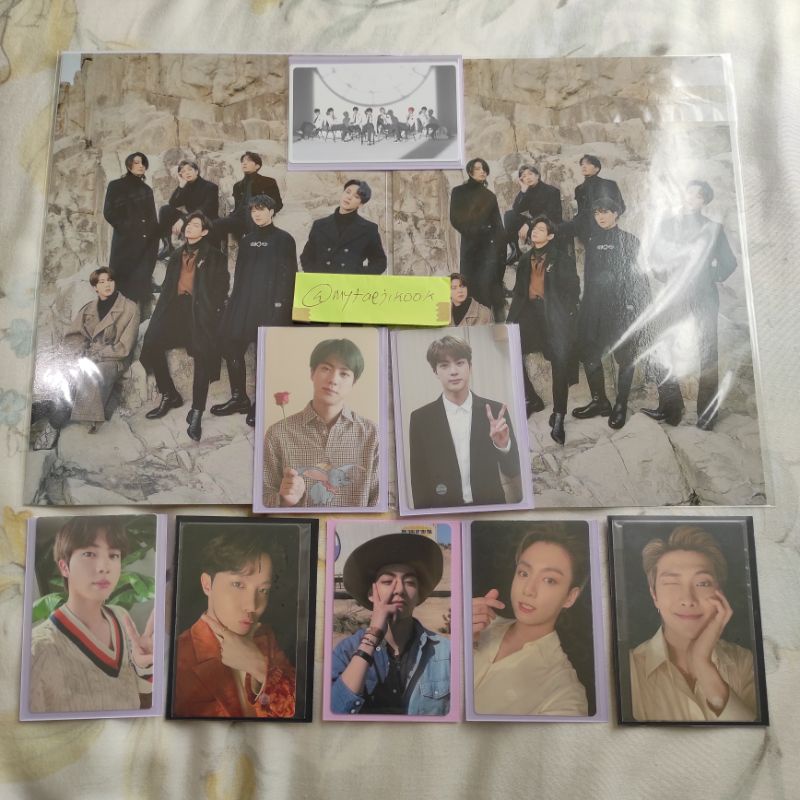 bts memories 2018 jin memo 2019 winter package lucky draw japan fc be deluxe m2u butter taehyung jho