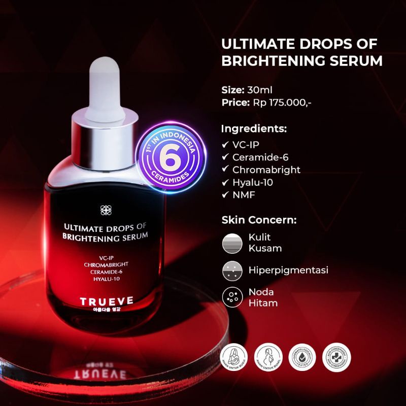 TRUEVE Ultimate Drops of Brightening Serum / VITAMIN C 30 ML