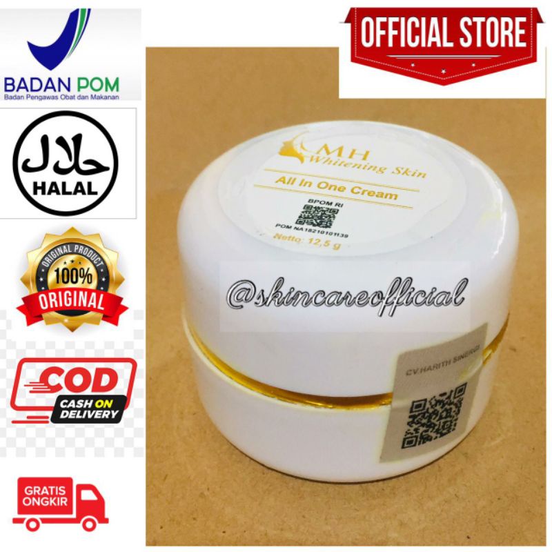 Ecer Satuan Cream Mh Whitening Skin Original 100% BPOM RI Penghilang Flek Wajah Glowing