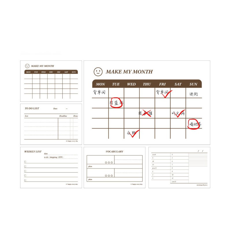 Todays Paragraph Series Memopad / Memo Tempel Motif Simple Lucu Unik Murah-5
