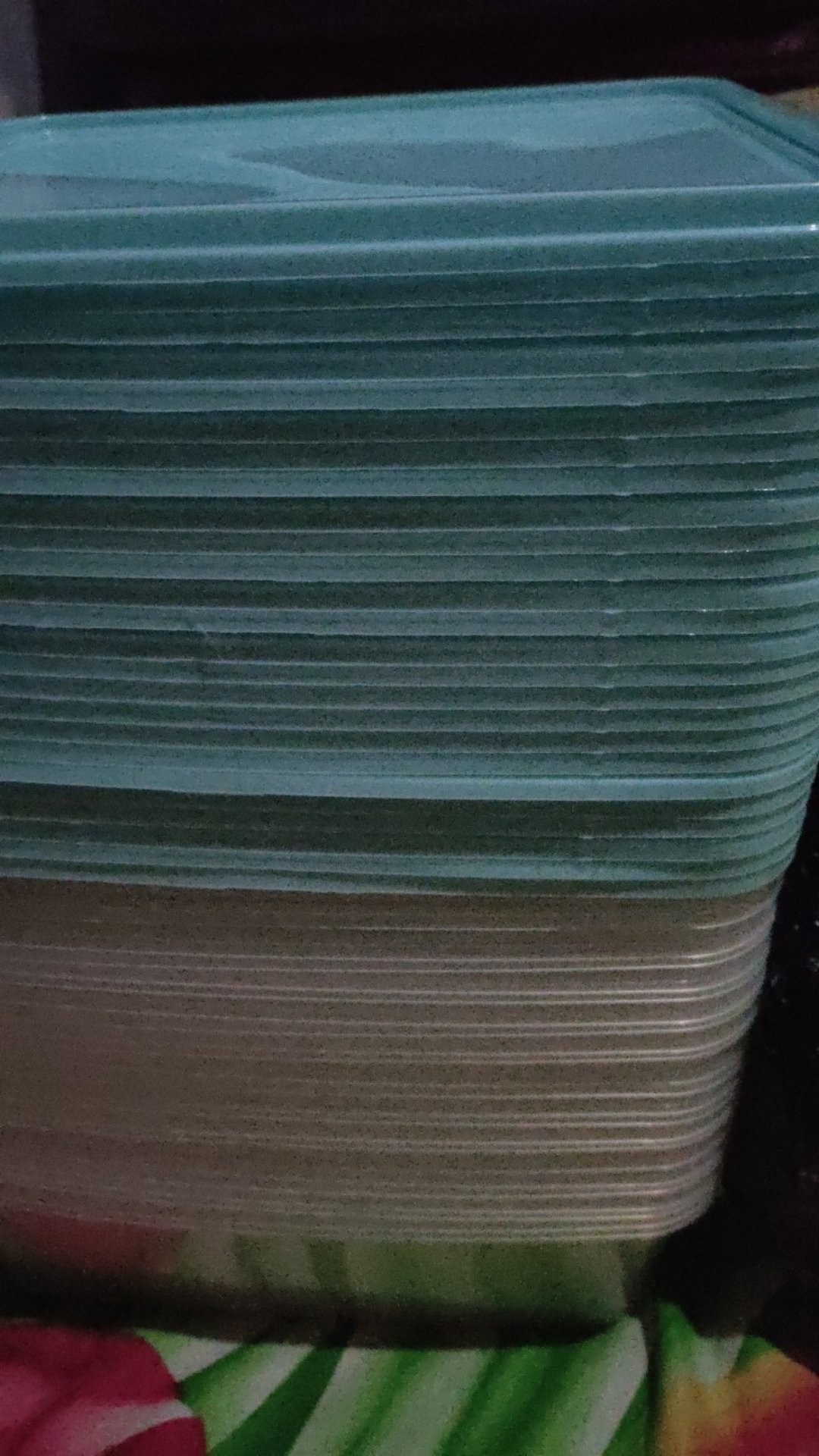 Thinwall 2000 Ml + Tutup Warna Biru Muda Merek Fim Harga 1 Roll Isi 25 Pcs