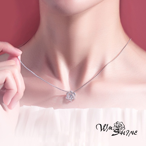 Wm.Shine Agile Star Necklace 015 Kalung Wanita Perak S925