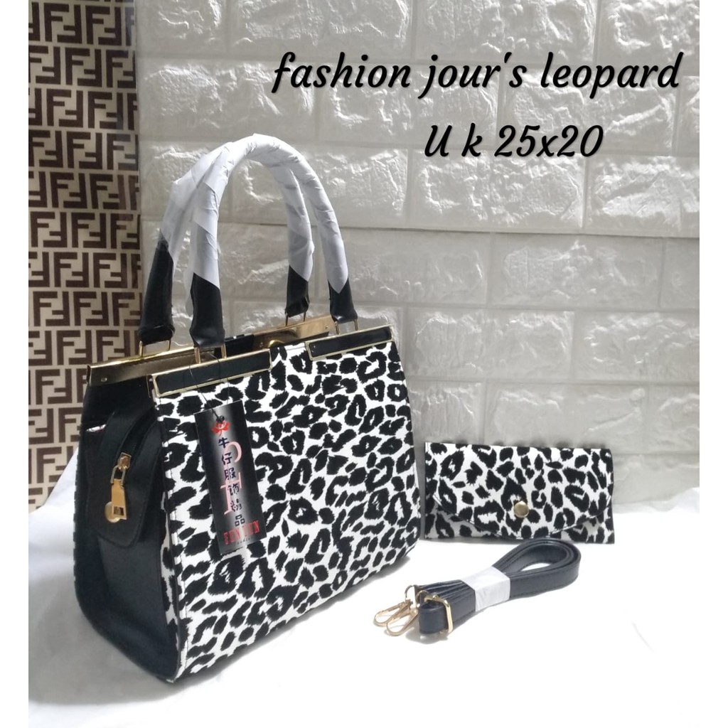 TAS FASHION JOURS MOTIF LEOPARD AND ZEBRA