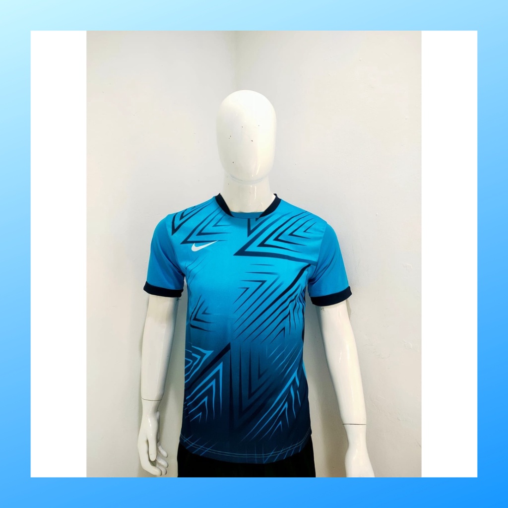 jersey futsal pria kaos sepak bola club baju atasan wanita dewasa t-shirt seragam custom jersy outfit klub olahraga gym kostum jogging jarsey soccer pakaian fitness oblong sports suit apparel NK160 turqis