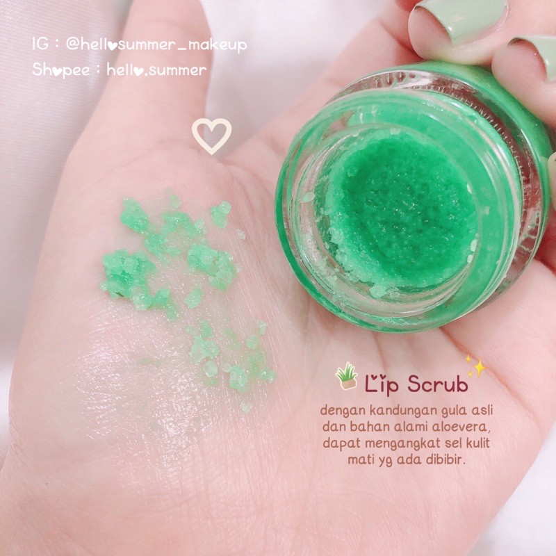 [ORI THAILAND] Kiss Beauty Aloevera Lip mask &amp; Lip scrub