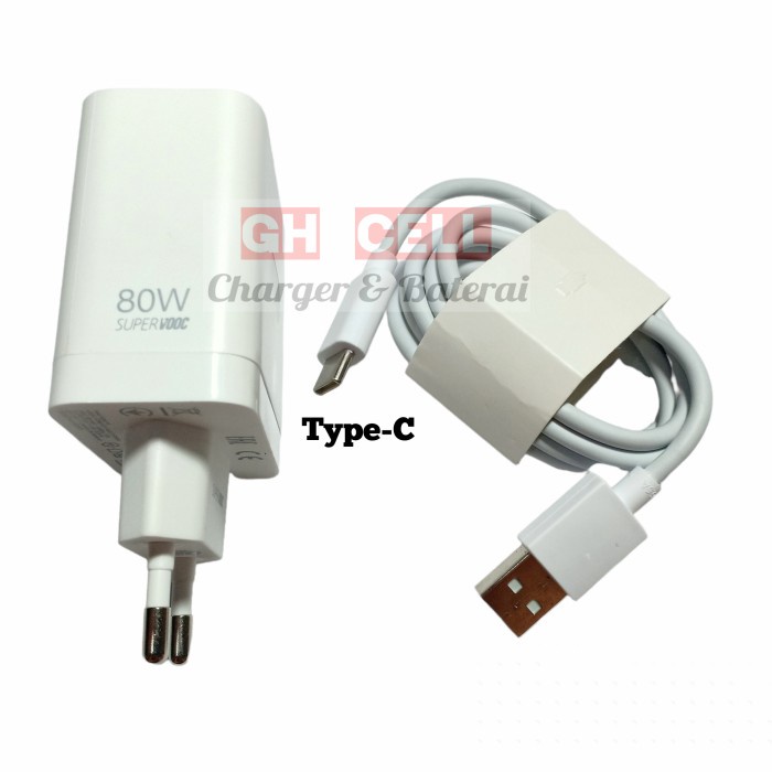 Charger Realme GT Neo 3 / GT Neo 3T Super Dart 80W Type C Original