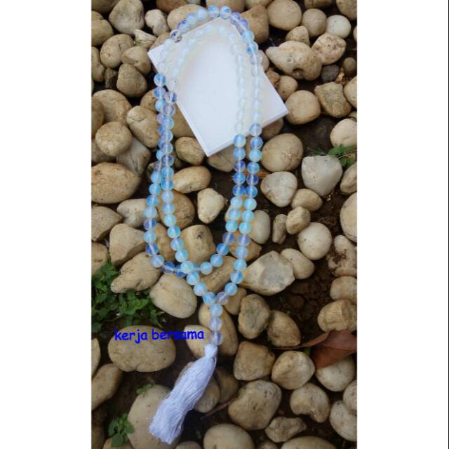 Tasbih batu biduri bulan 12mm isi 99