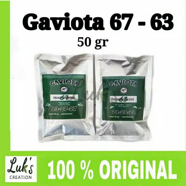 GAVIOTA 67 - GAVIOTA 63 REPACK 50 gr - PUPUK TANAMAN HIAS - ANGGREK