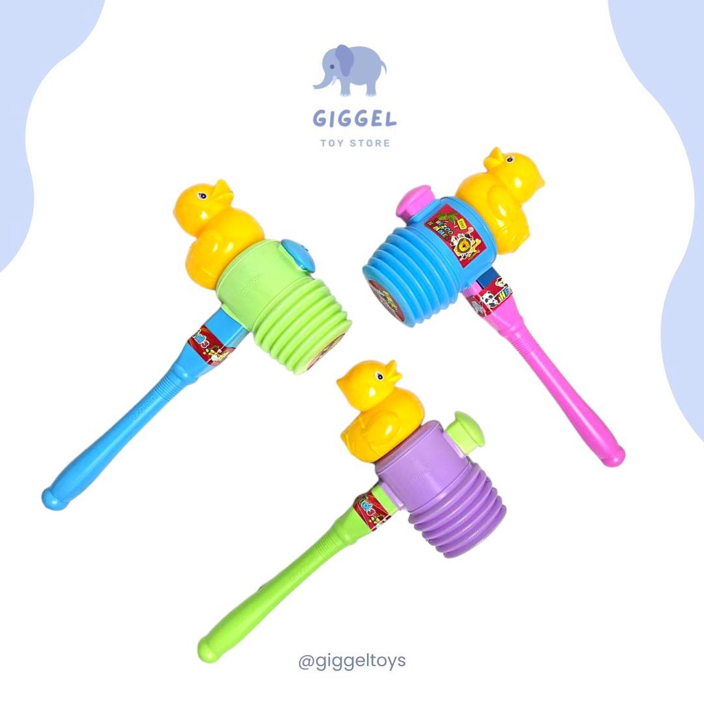 [ Giggel ] Mainan Palu Bebek / Mainan Palu anak / Mainan Bebek Palu / Mainan Anak Palu Martil Hammer Bebek Bunyi