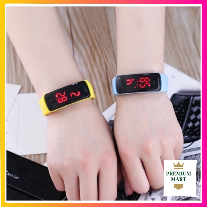 Jam Tangan Sport LED Digital Anti Air Strap Karet Watch Jam Tangan Fashion Murah Import.