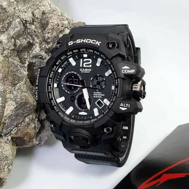 Jam Tangan Water Resist Renang Sport Pria Gshock - Hitam lis Putih