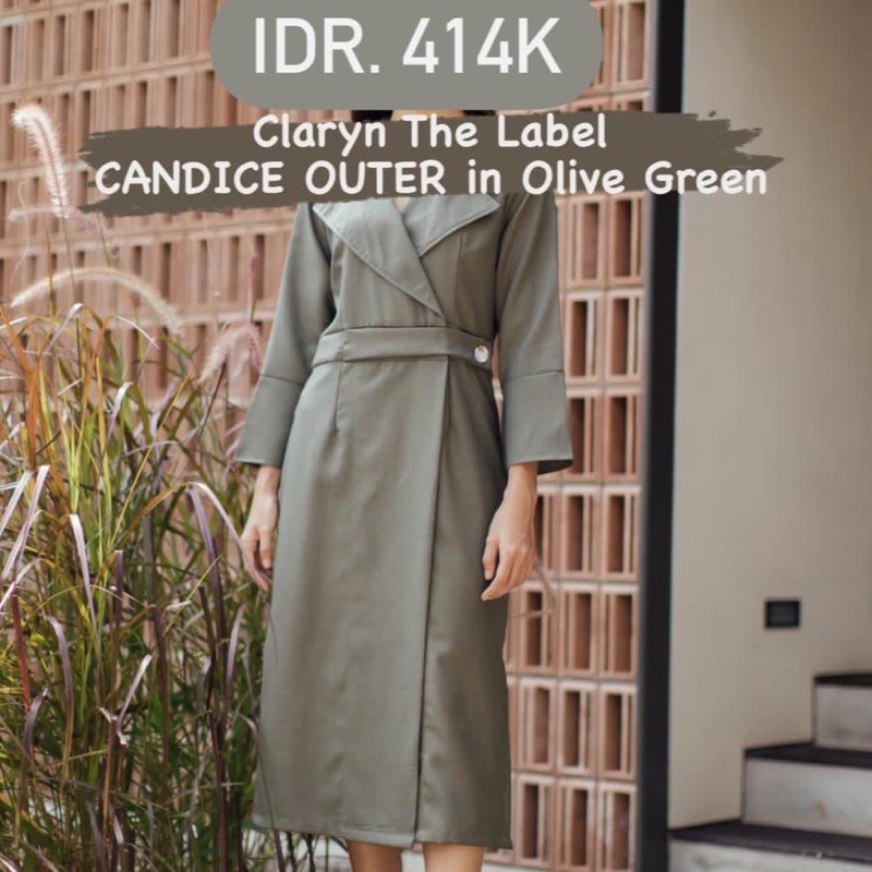 CLARYN the Label CANDICE OUTER Olive Green