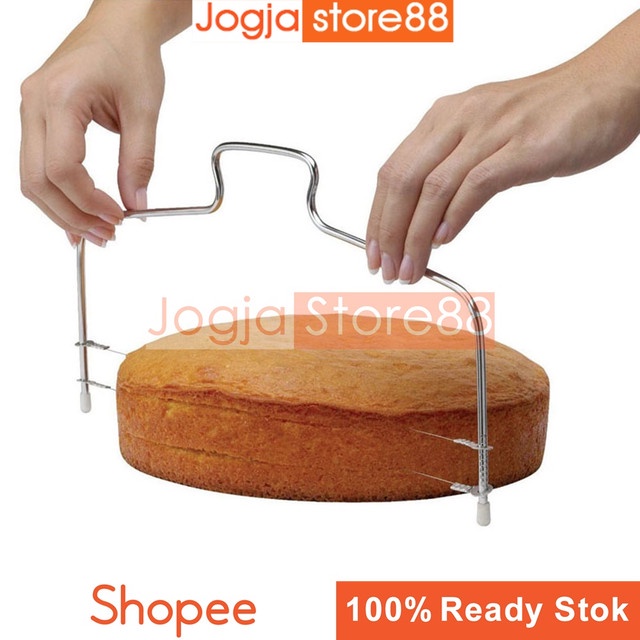 

Pemotong Kue Tar Adjustable Cake Cutter Slicer Leveler Stainless Tahan Karat