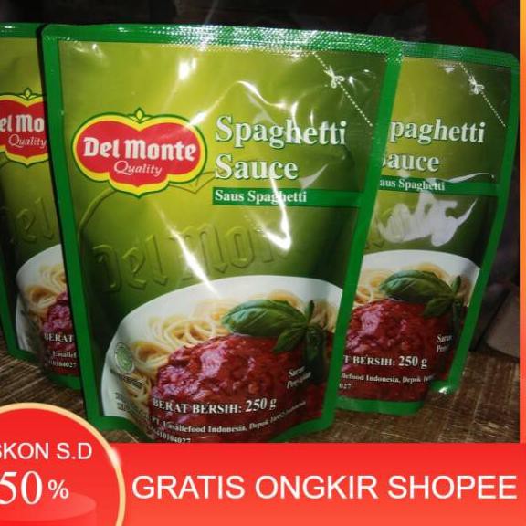 

TERLARIS Delmonte Saus Spaghetti Pouch 250 gram Del Monte