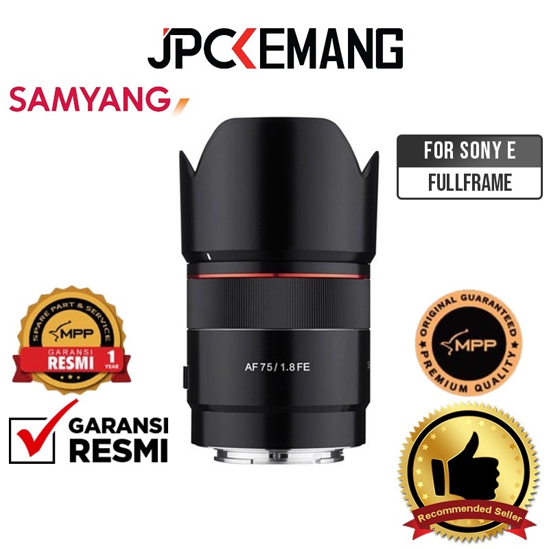 Samyang AF 75mm f1.8 for Sony E Mount Samyang 75mm f1.8 FE Lens Garansi Resmi