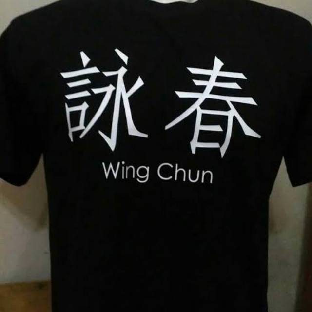 KAOS COMBED 30S WING CHUN BAJU TSHIRT BELA DIRI