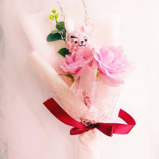 Buket Bunga BTS / BT21 Karakter Cooky