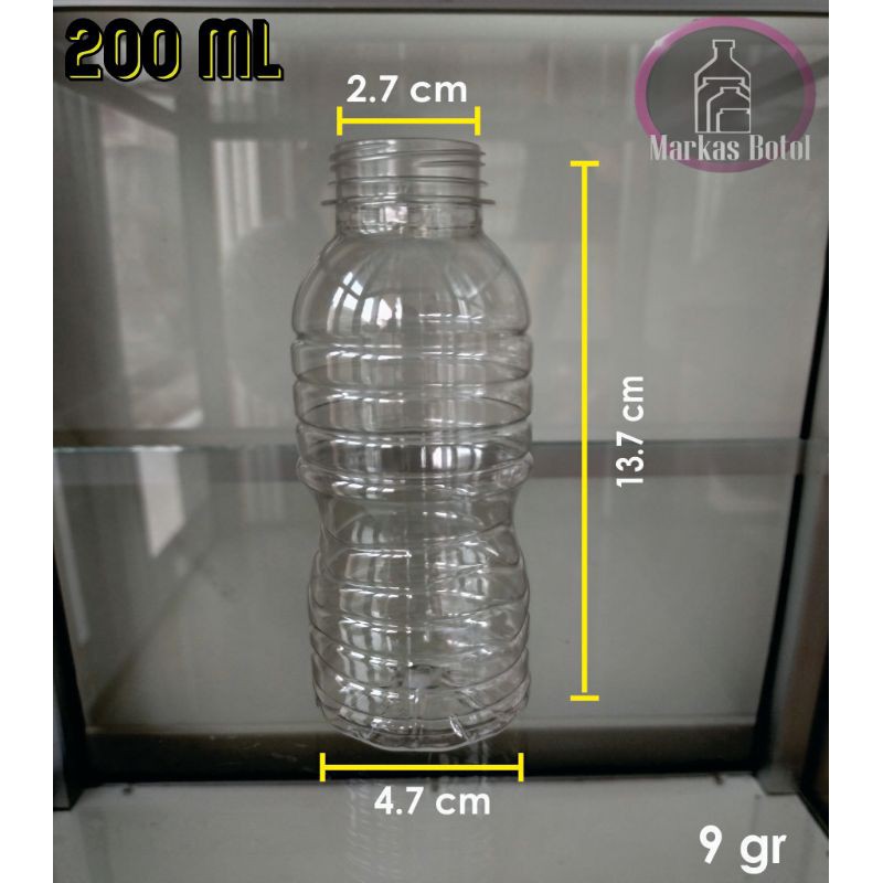Botol Aqua 200 ml SN